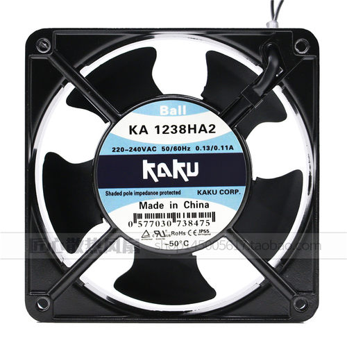 原装正品KAKU卡固 KA1238HA2 220V 耐高温散热 轴流风机 风扇