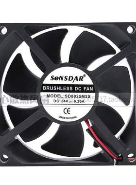 原装SHENGSHIDA SD8025M2S 24V 0.20A 80*80*25变频器散热风扇
