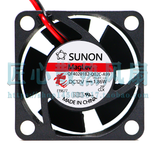 SUNON QF40201B2-Q02C-A99 DC 12V 1.86A 40x40x20mm 4厘米风扇