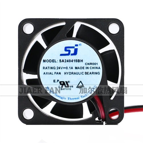 全新现货 SJ SA240415BH BL 24V 0.1A 4CM 4015变频器散热风扇