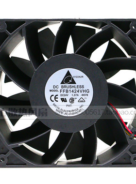 台达 FFB1424VHG 14050 14CM 24V 1.37A 大风量暴力变频器风扇