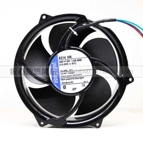 德国ebmpapst 24V 36W 6314HR/HU 6324/19HP 17251变频器散热风扇