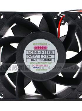 南韩FSR 8038 8CM8厘米 变频器设备风扇24V 0.33A MC8038H24B FSR