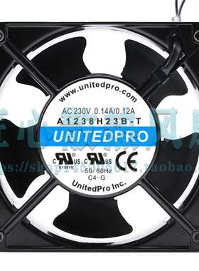 UNITEDPRO A1238H23B-T 230V 0.12A 12CM 12038 散热风扇轴流风机