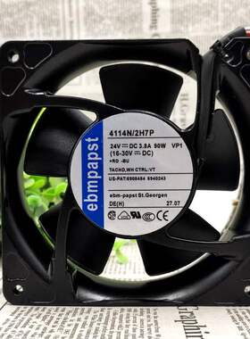 4114N/2H7P 原装德国 EBM 12CM 变频器风扇 12038 24V 3.8A 90W