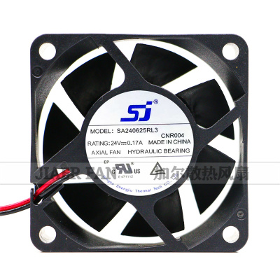sj原装 SA240625RL/3 DC24V 0.17A 6025 6CM 2线变频器散热风扇