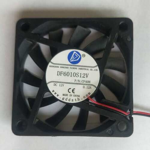 DF6010S12V P/N:CF40N DC 12V 0.12A 60x60x10mm 6厘米散热风扇