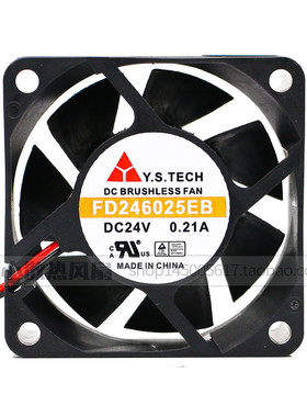 原装 Y.S.TECH FD246025EB DC24V 0.21A 6厘米 排风扇 散热风扇