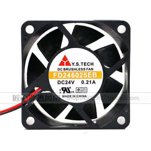 原装 Y.S.TECH FD246025EB DC24V 0.21A 6厘米 排风扇 散热风扇