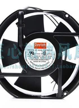 全新Dayton 239 CFM AC AXIAL FAN 4WT42A 115V 0.23/0.22A 风扇