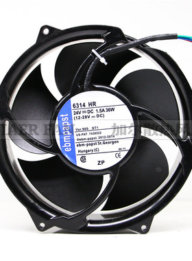 原装ebmpapst 24V 36W 6314HU 6314HR ACS510变频器ABB散热风扇