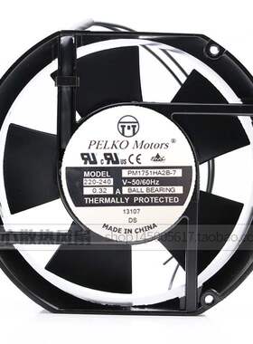 PELKOMotors PM1751 HA2B-7 220V 240V 0.32A 机柜 散热风机 风扇