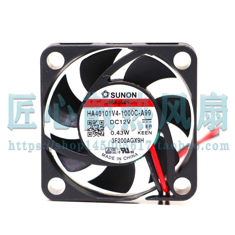 建准SUNON HA40101V4-1000C-A99 G99 12V 0.43W 4010 4cm静音风扇