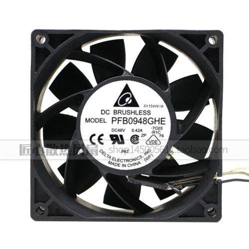 台达DELTA PFB0948GHE 48V 0.42A 9038 9CM 变频器风扇 散热风机