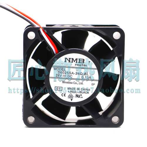 原装 正品NMB 06025SA-24Q-BL 6025 6厘米 24V 0.13A 3线散热风扇