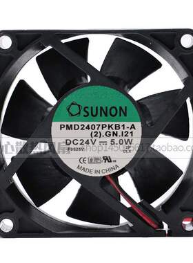 全新SUNON建准PMD2407PKB1-A 7020 7CM DC24V 5.0W变频器电源风扇