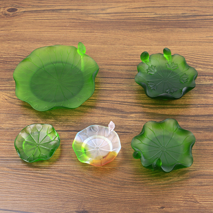 3寸4.5寸香托香插莲花香托盘线香创意香座古法琉璃香薰炉简约禅意