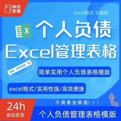 实用个人负债管理表格还款情况记录资产负债明细统计家庭理财模板