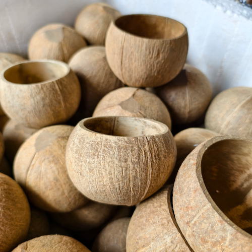 大肚子椰壳碗原生态无抛光椰子壳木碗椰创意装饰碗收纳食碗