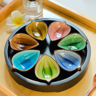 美容院专用精油碗碟子套盒装碗托盘工具调配陶瓷精油调膜分装用品