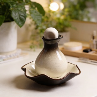 精油壶美容院精油瓶分装瓶闻香瓶陶瓷托盘spa推拿按摩美容院套装