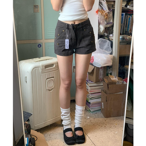 美式工装牛仔短裤外穿夏薄款宽松