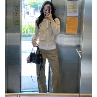 低腰垂感辣妹小个子直筒裤 美式 女2026新款 卡其色不贴腿微喇牛仔裤