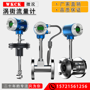 涡街流量计气体蒸汽液体污水沼气空气天然气氮气涡街流量表dn25