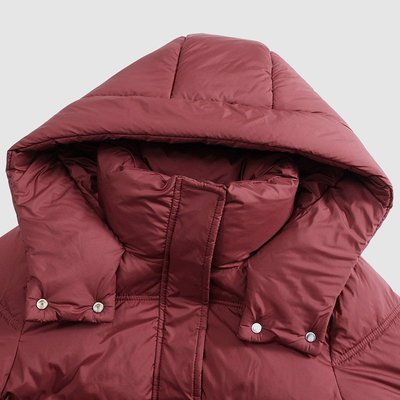 妈妈羽绒服2024新款冬装外套中老年人棉袄女款中长款秋冬红色棉衣