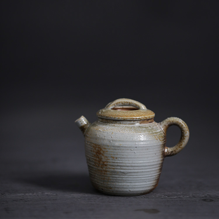 柴烧茶壶景德镇陶瓷功夫茶具自然落灰日式泡茶壶170ml