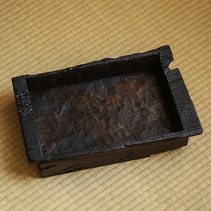 赤具手工老槠木大漆茶盘置物盘功夫茶道配件壶托盘茶空间道具中式