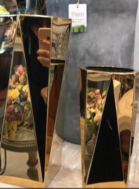 钢花瓶八角写字楼大厅摆设前台