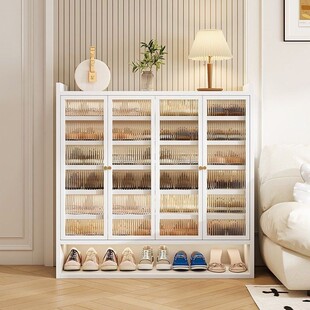 钢制鞋柜家用门口入户进门大容量多层超大新型阳台收纳铁皮收纳柜