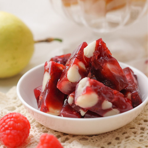 一口酸甜在心间树莓软糖