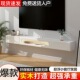 悬空实木电视柜赠灯带小户型客厅悬浮长虹玻璃门壁挂电视机可落地