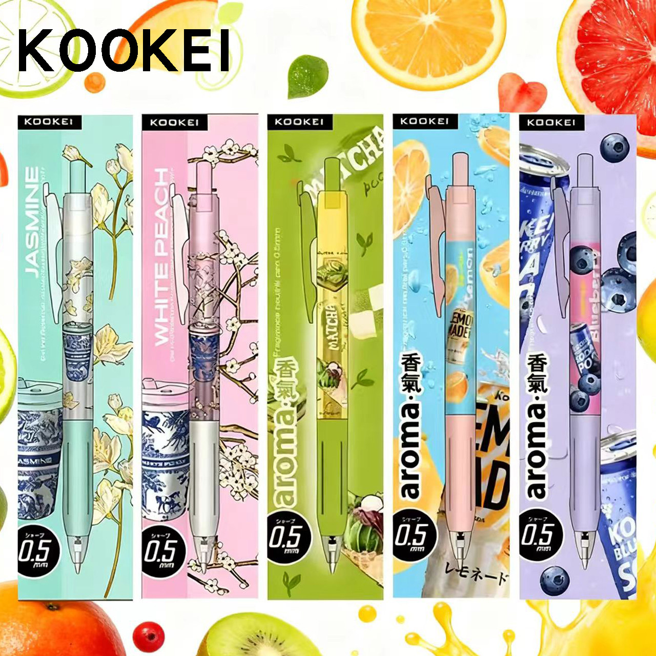 KOOKEI水果汽水香味中性笔图片