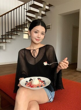 夏季丝吊带披肩女两件套法式优雅
