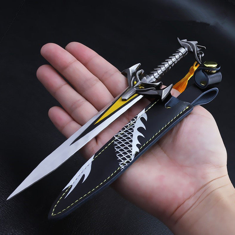 韩信白龙吟皮肤概念匕王者周边武器首荣耀玩具18厘米摆件送刀架