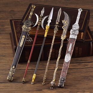 武神赵子龙影视周边全套微型兵器赵子龙百鸟朝凤枪赵云青剑长枪