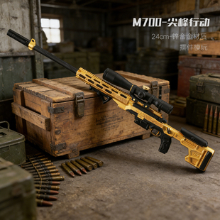 金属M700尖峰行动枪组装 模玩 M700狙击枪小玩具 三角洲行动枪模型
