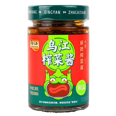 临期特价乌江牛肉榨菜酱鲜脆榨菜酱麻辣榨菜酱青椒榨菜酱188g拌面