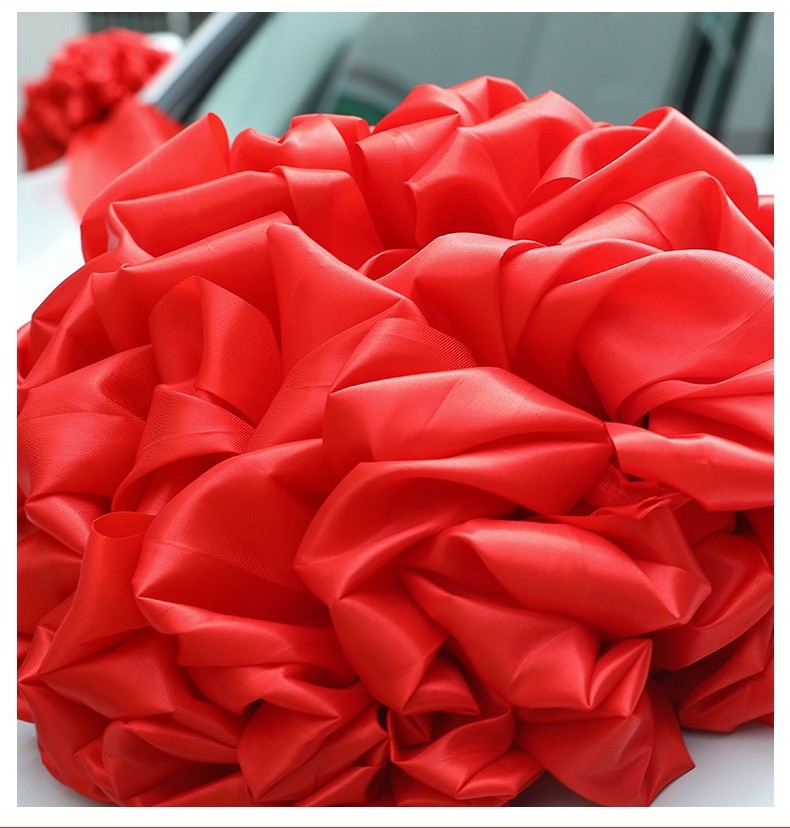 乔迁楼梯红花庆典红球花婚庆红花新郎披带大红花喜庆装饰布置剪彩