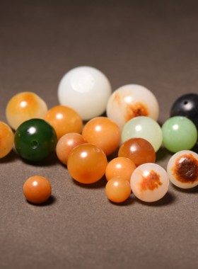 散珠手串新疆和田玉籽料珠宝玉石