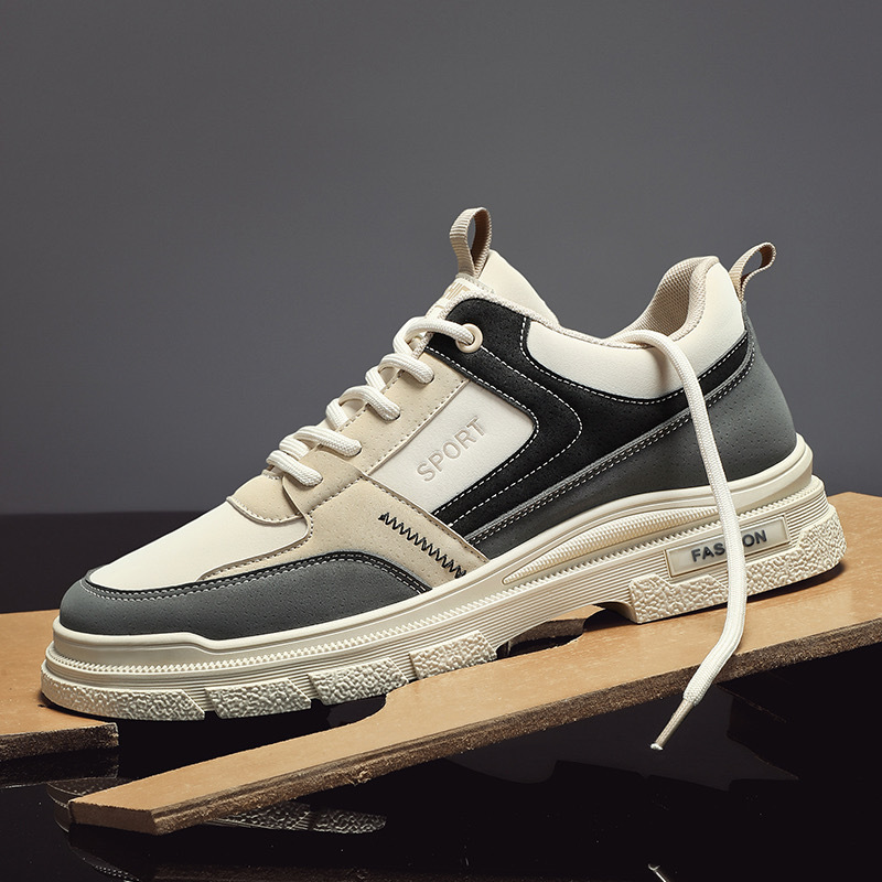 男鞋2025新款春季韩版工作上班耐磨户外登山运动休闲百搭工装潮鞋