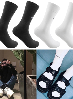 Eye Controller alen Socks丝光棉袜时尚之都世中筒薄袜