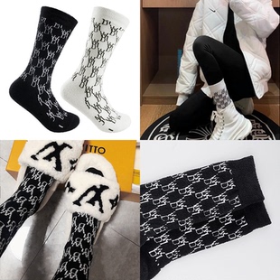 男女加厚纯棉毛巾运动中高帮袜子 we11老花秋冬季 Eye Controller