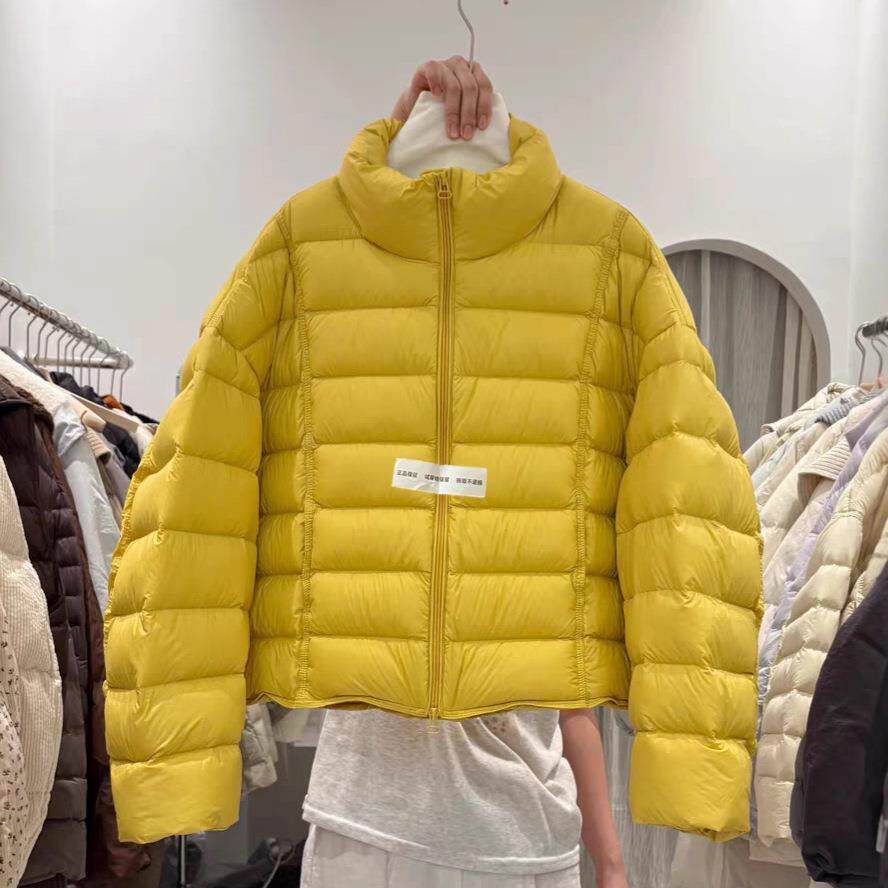 韩版立领排骨羽绒服女短款2025冬季新款巨好看泡芙云感小个子外套