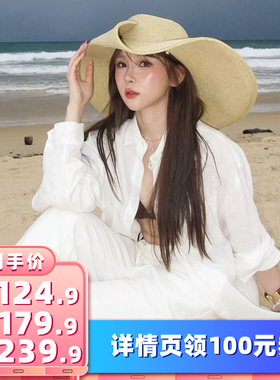 【所有女生的衣橱】小宜定制 宽松休闲亚麻衬衫休闲裤套装