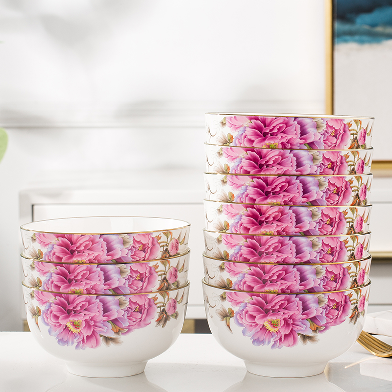 景德镇个装轻奢风高颜值骨瓷碗