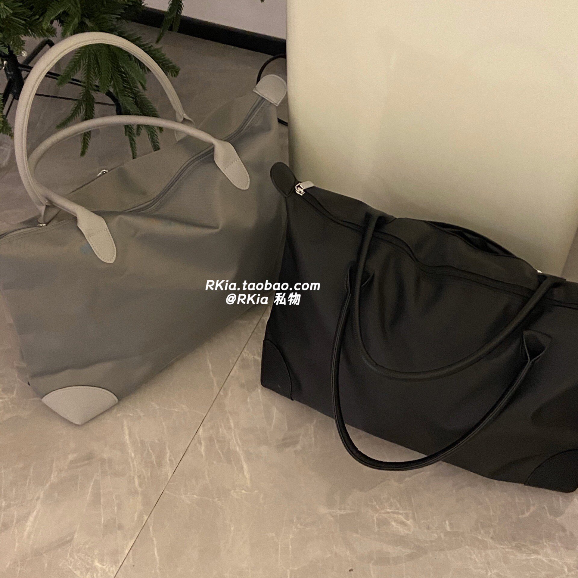 RKIA 단거리 휴대용 여행 가방 그레이 인 스타일 대용량 경량 즉시 사용 가능한 비즈니스 피트니스 가방 수하물 가방